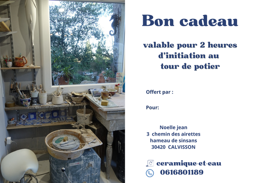 Initiation au tour de poterie